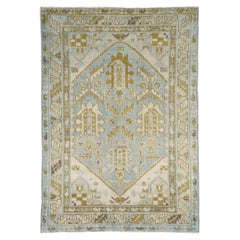 Mid-20th Century Handmade Persian Malayer Throw Rug