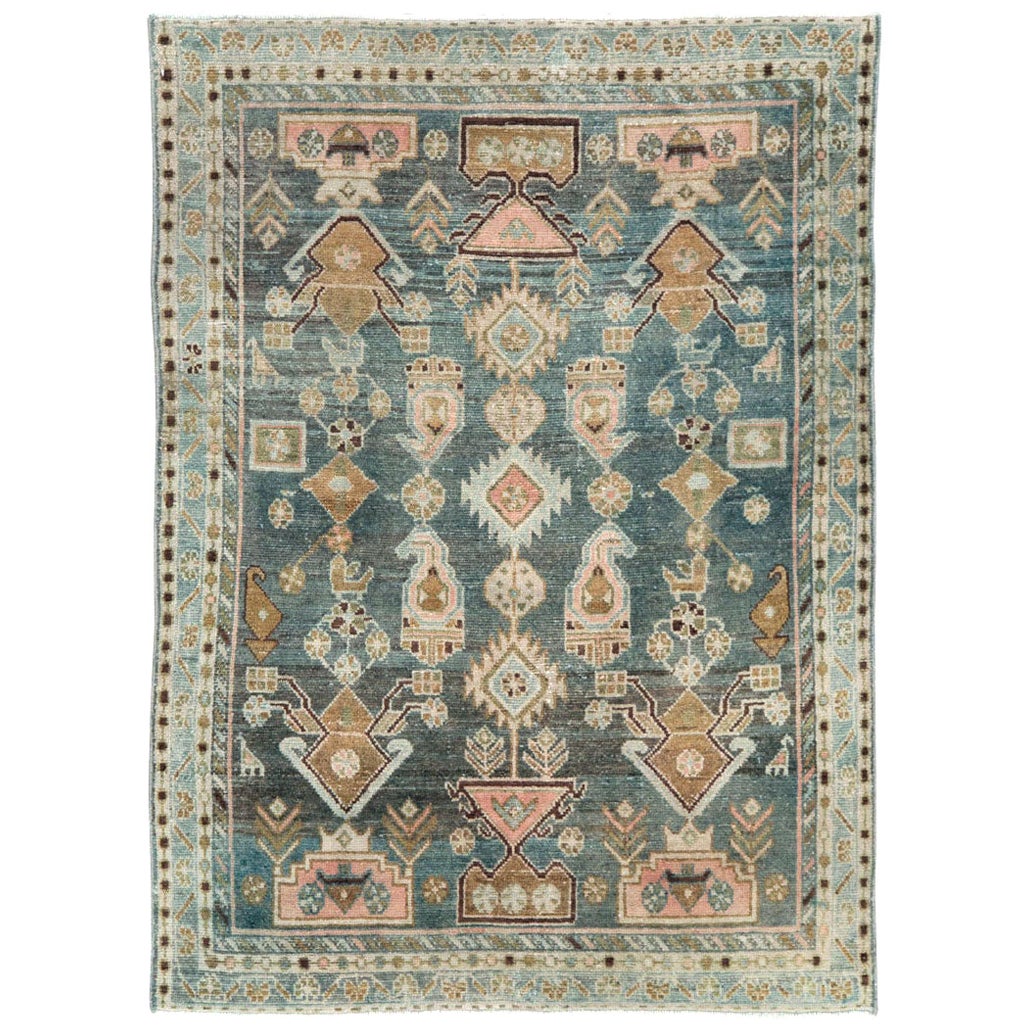 Handgefertigter persischer Malayer-Teppich aus der Mitte des 20. Jahrhunderts