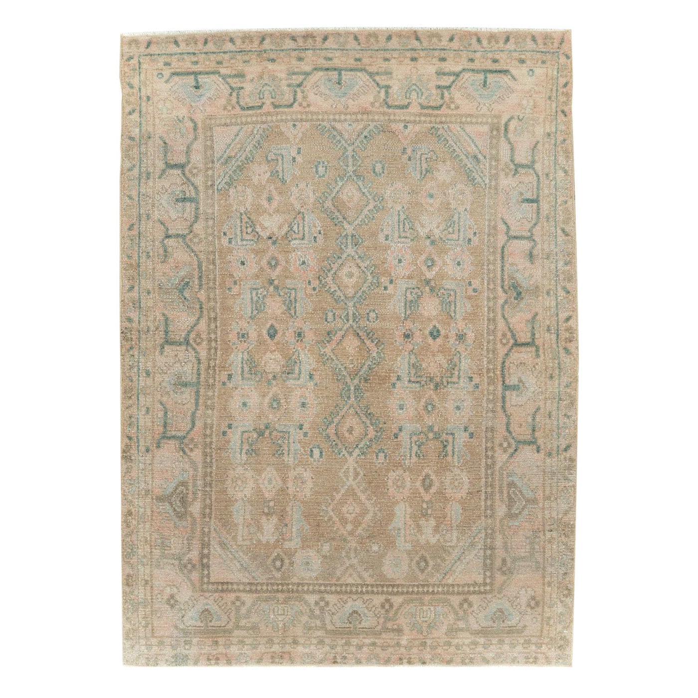 Tapis persan Malayer décoratif fait à la main du milieu du 20e siècle