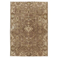 Mid-20th Century Handmade Persian Malayer Throw Rug