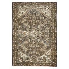 Retro Mid-20th Century Handmade Persian Malayer Throw Rug