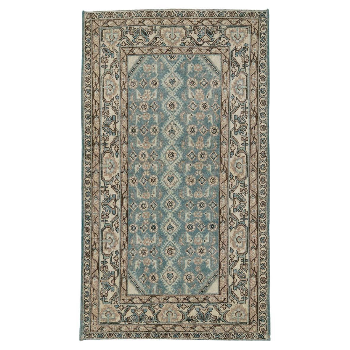 Mid-20th Century Handmade Persian Malayer Throw Rug