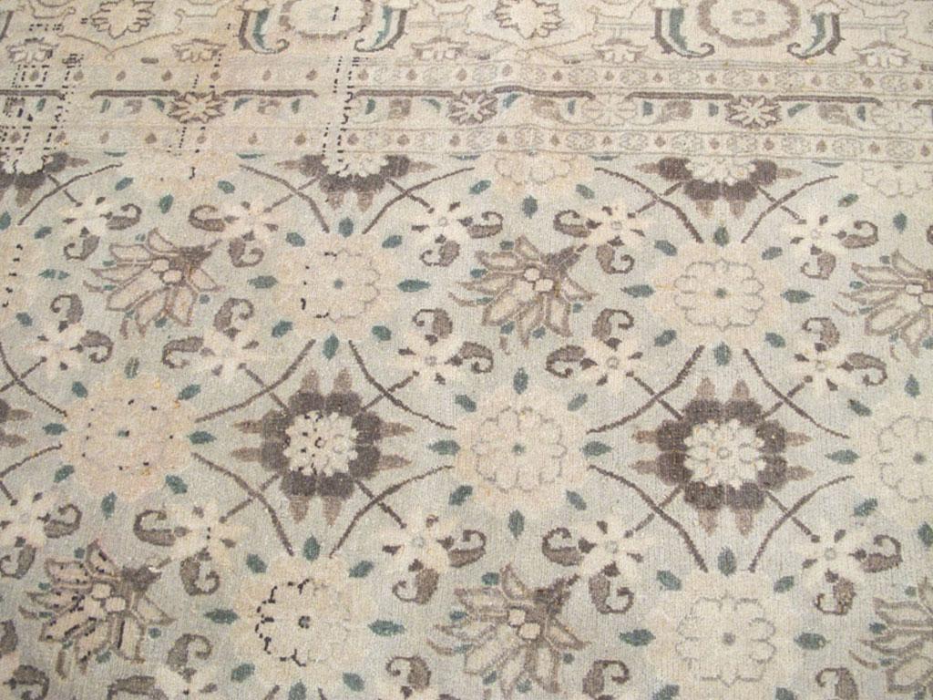 Mid-20th Century Handmade Persian Mashad Large Room Size Carpet 1