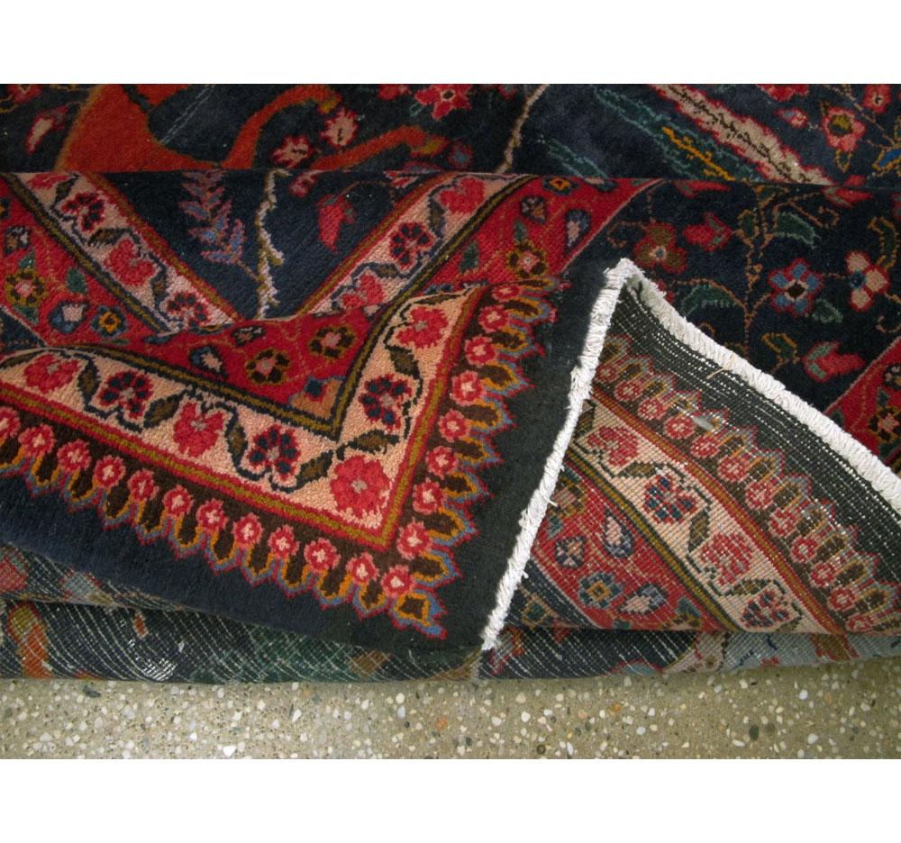 Mid-20th Century Handmade Persian Mashad Pictorial Room Size Carpet, circa 1930 4
