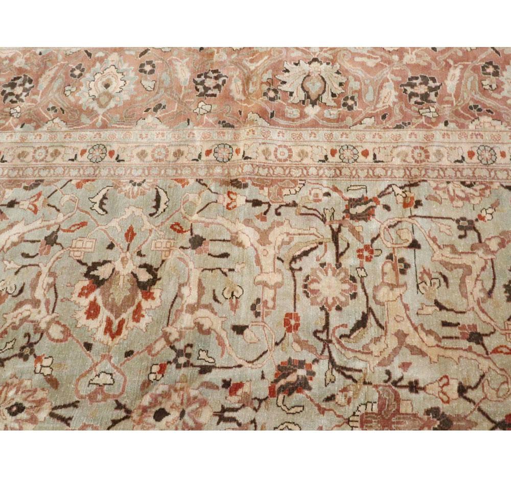 Mid-20th Century Handmade Persian Mashad Room Size Carpet, circa 1930 For Sale 2