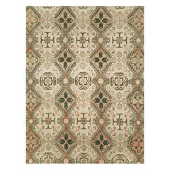 Mid-20th Century Handmade Persian Quom Room Size Carpet