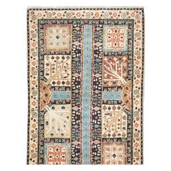 Mid-20th Century Handmade Persian Tabriz Chahar Bagh Runner