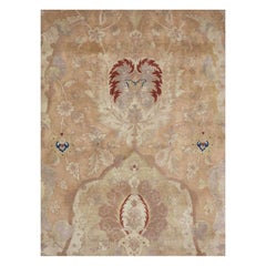 Mid-20th Century Handmade Persian Tabriz Large Room Size Carpet
