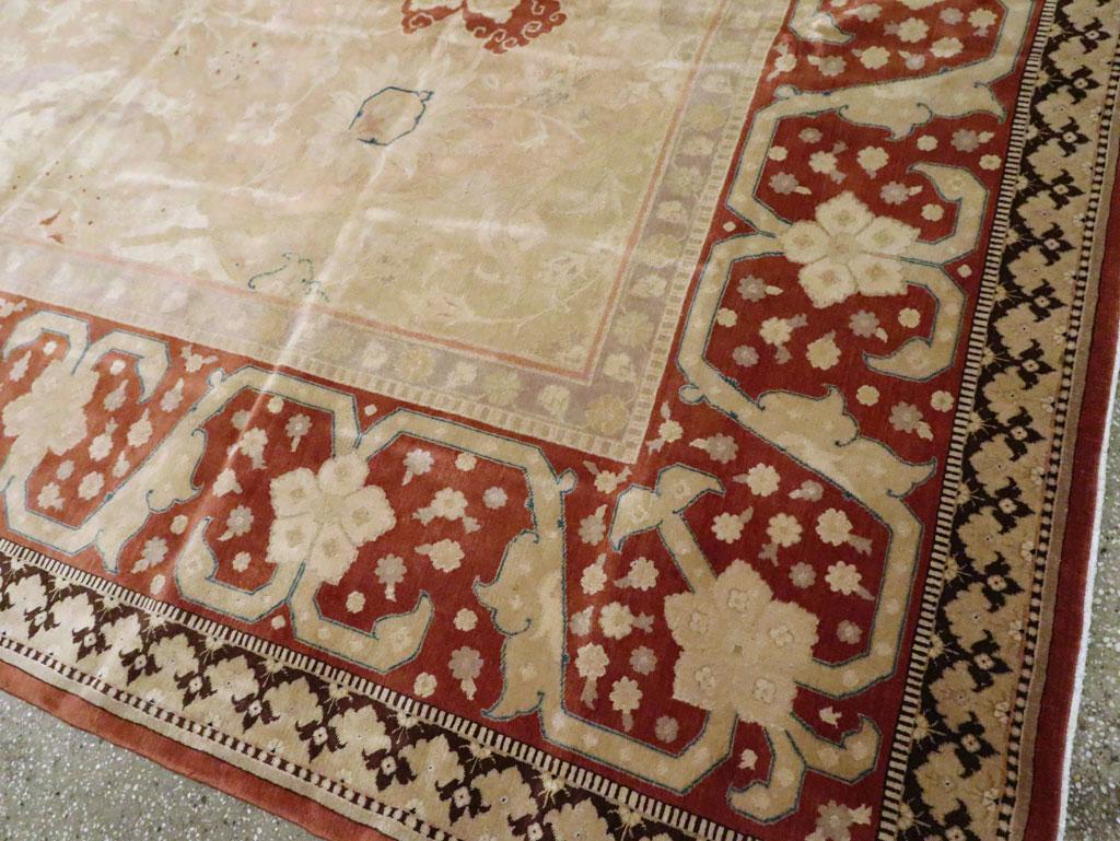 Tappeto Tabriz persiano fatto a mano della metà del 20° secolo per una stanza di grandi dimensioni in vendita 1
