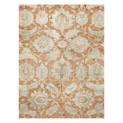 Tappeto Tabriz persiano fatto a mano della metà del 20° secolo, per una stanza di dimensioni ridotte