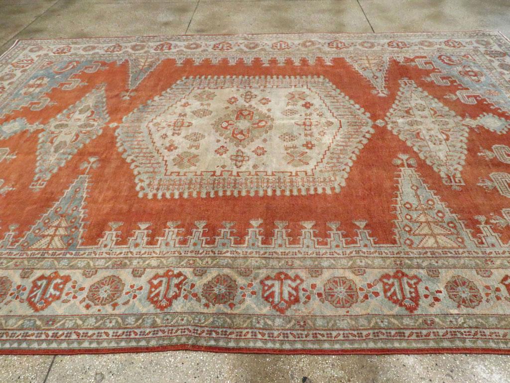 Mid-20th Century Handmade Persian Veece Large Room Size Carpet For Sale 1