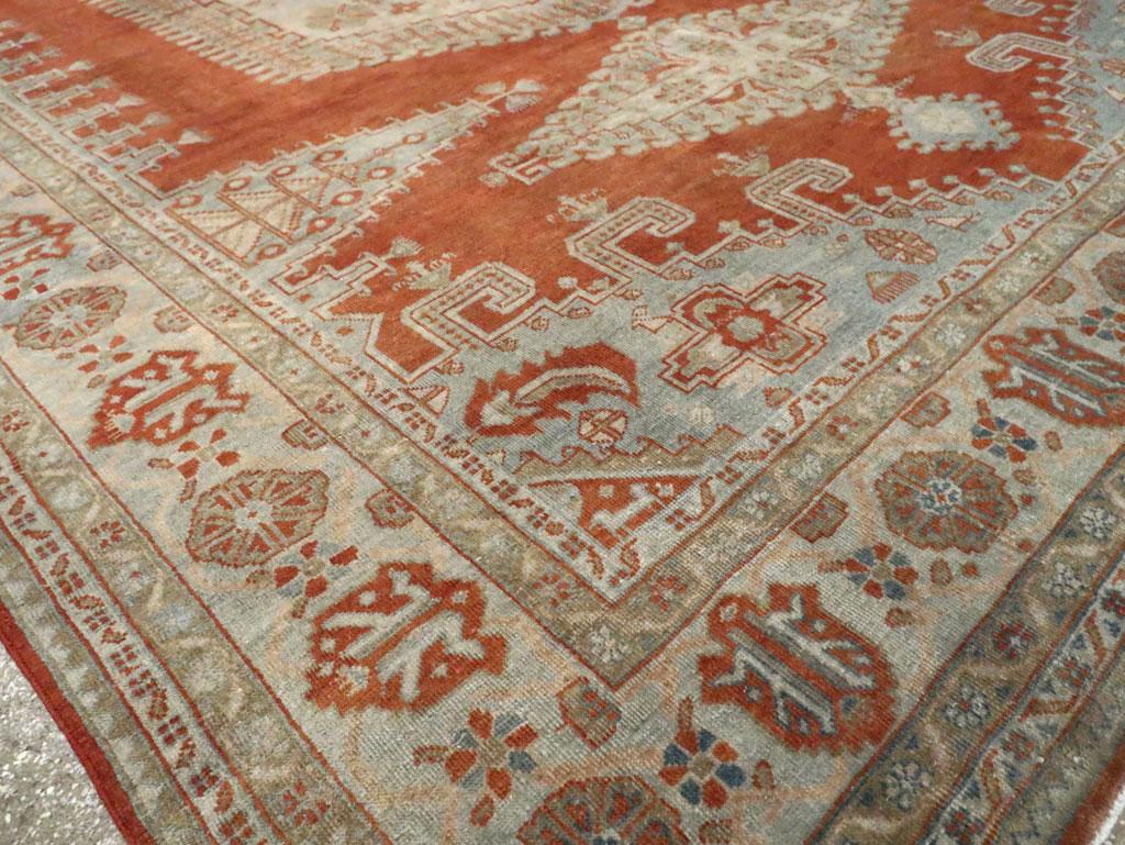 Mid-20th Century Handmade Persian Veece Large Room Size Carpet For Sale 3