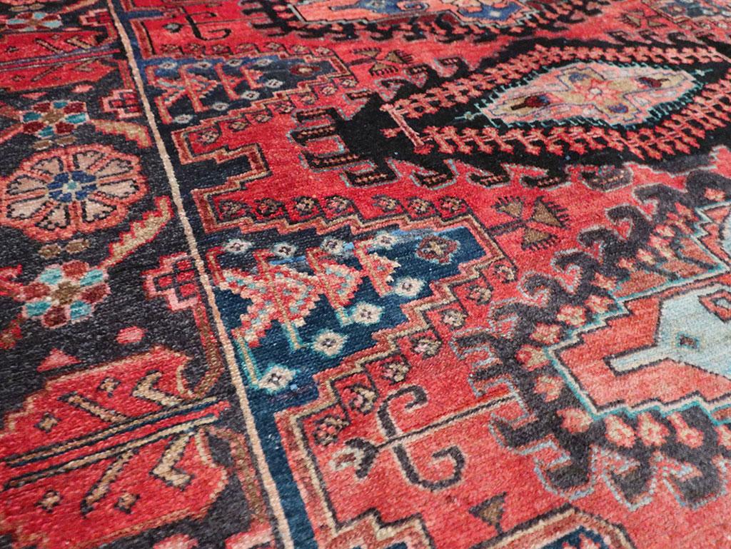 Mid-20th Century Handmade Persian Veece Small Accent Rug In Excellent Condition For Sale In New York, NY