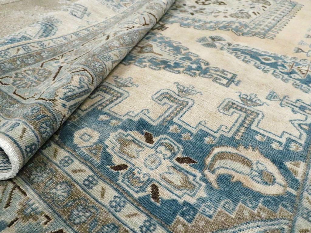 Mid-20th Century Handmade Persian Veece Small Room Size Carpet For Sale 4