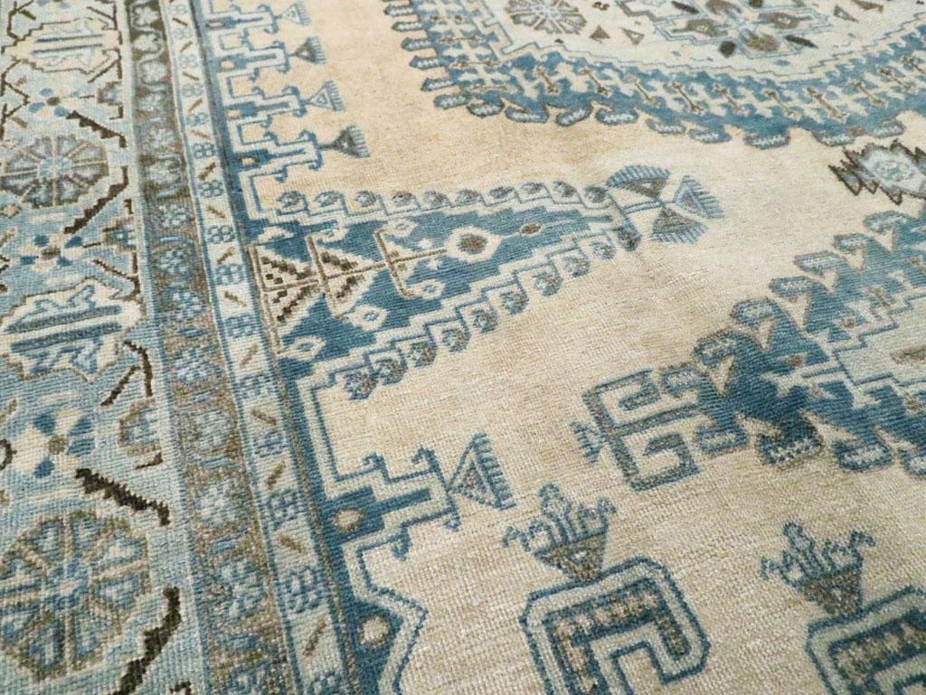 Wool Mid-20th Century Handmade Persian Veece Small Room Size Carpet For Sale