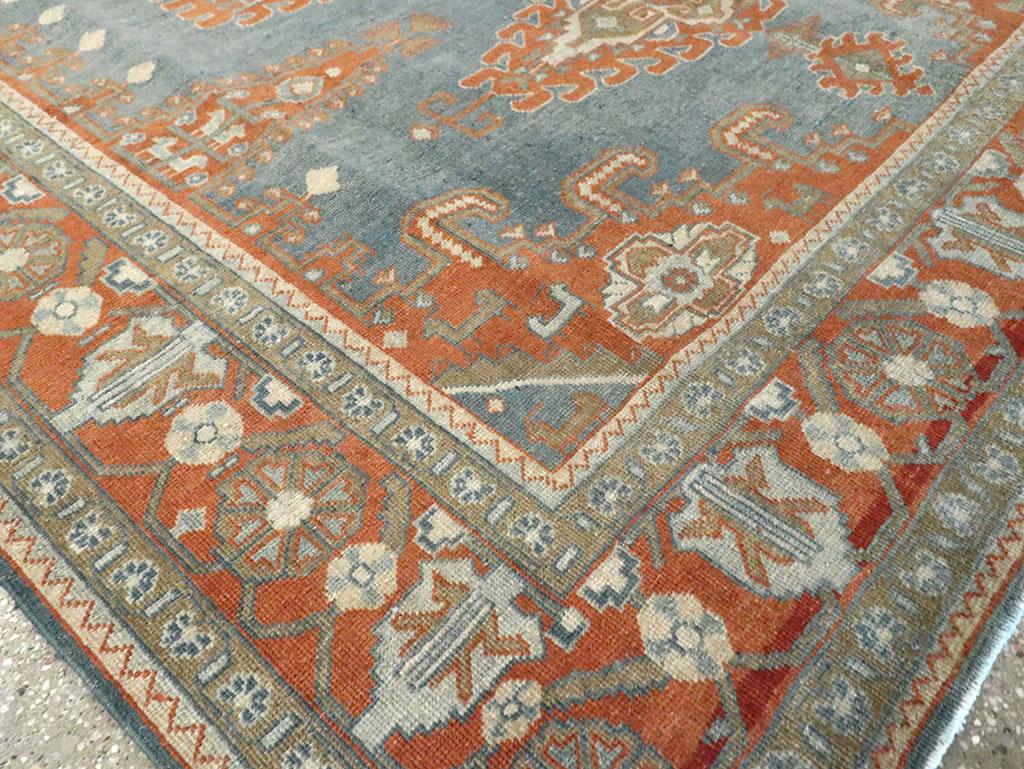 Mid-20th Century Handmade Persian Veece Small Room Size Carpet For Sale 2