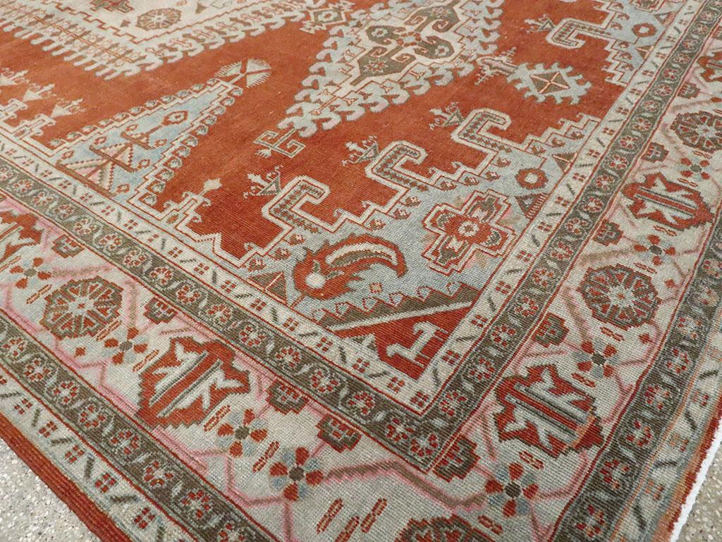 Mid-20th Century Handmade Persian Veece Small Room Size Carpet For Sale 2