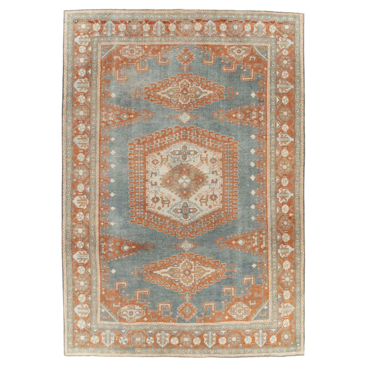 Mid-20th Century Handmade Persian Veece Small Room Size Carpet For Sale