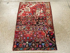 Mid-20th Century Handmade Persian Wagireh Hamadan Throw Rug