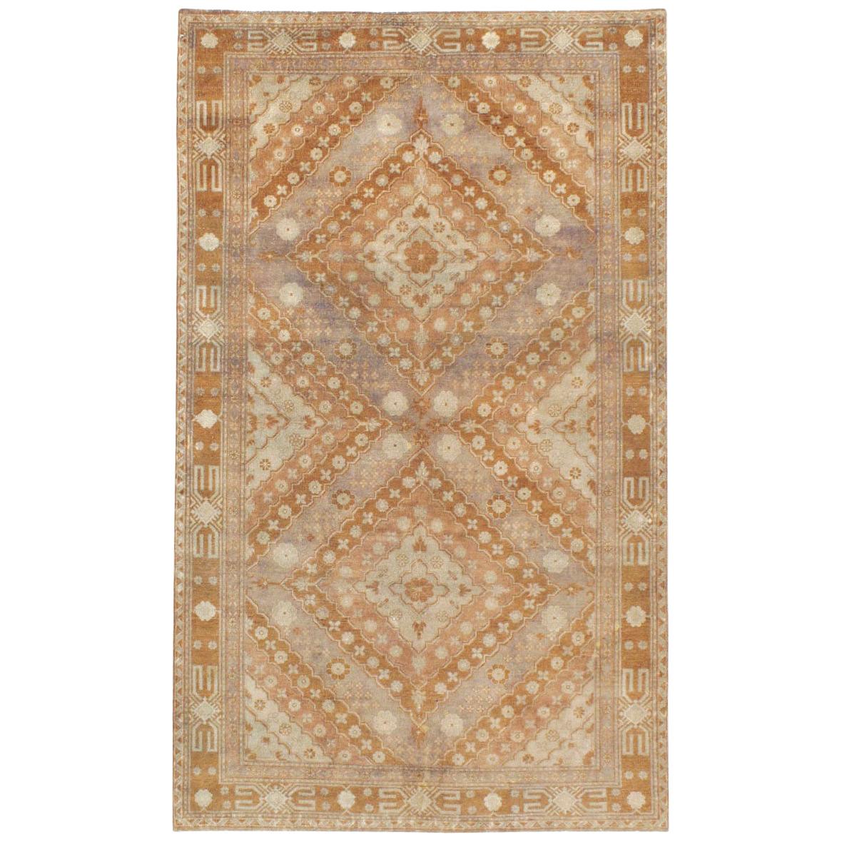 Mid-20th Century Handmade Samarkand Accent Rug