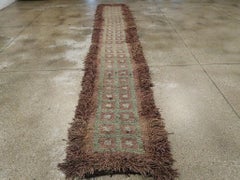 Mid-20th Century Handmade Tibetan Throw Runner