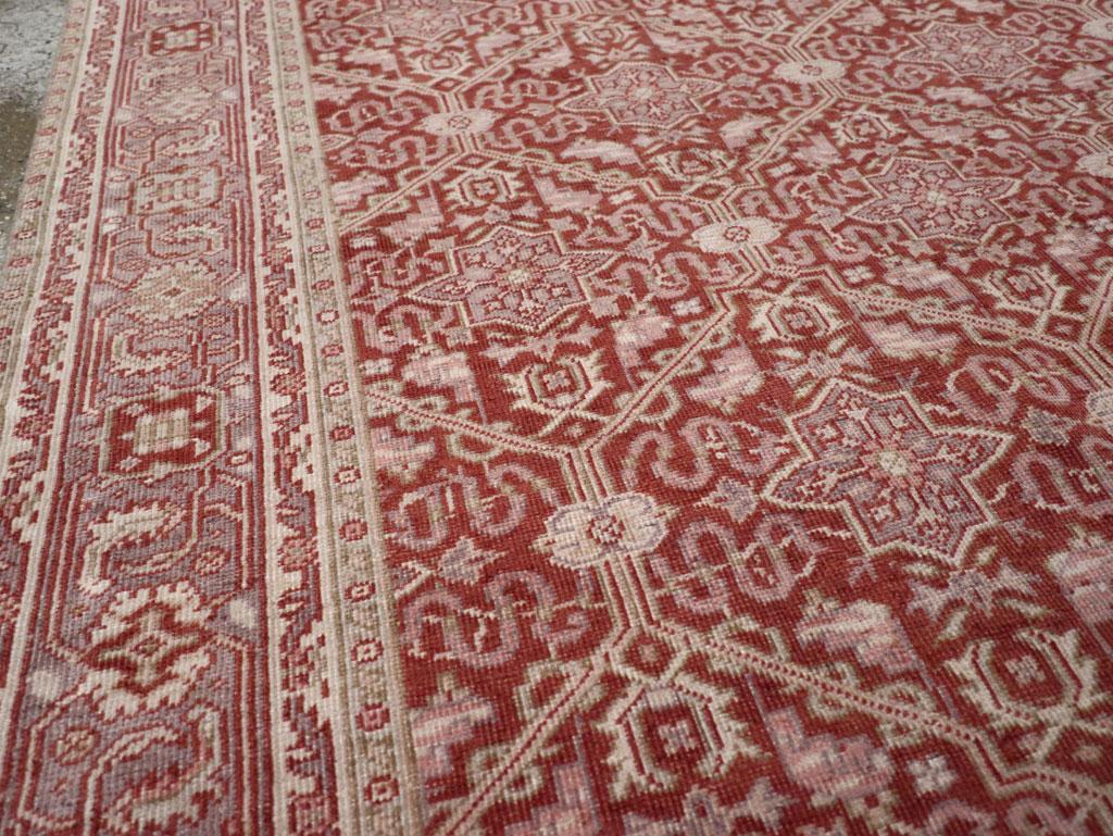 Mid-20th Century Handmade Turkish Anatolian Accent Rug In Excellent Condition For Sale In New York, NY