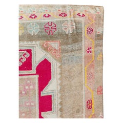 Mid-20th Century Handmade Turkish Anatolian Gallery Carpet