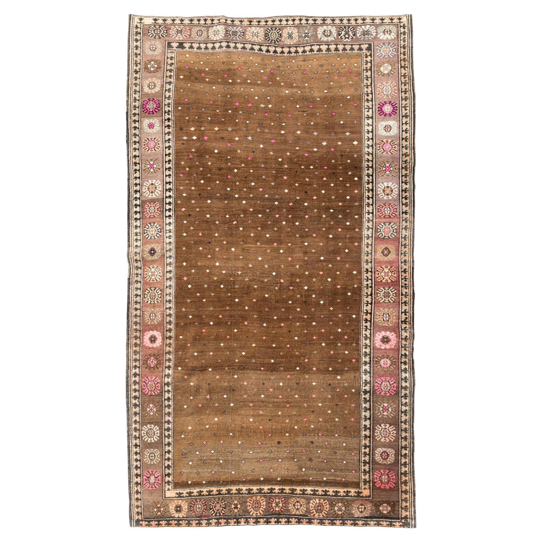 Mid-20th Century Handmade Turkish Anatolian Gallery Carpet