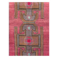 Mid-20th Century Handmade Turkish Anatolian Long & Narrow Gallery Carpet