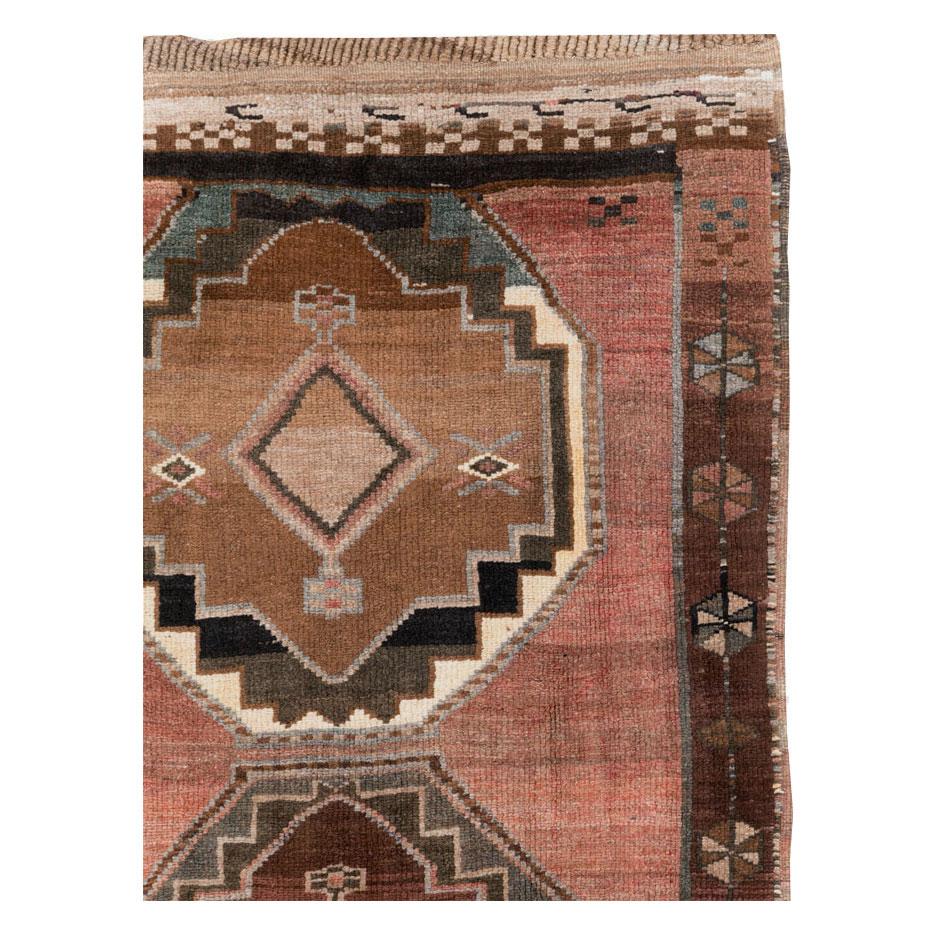 Tribal Mid-20th Century Handmade Turkish Anatolian Room Size Carpet For Sale