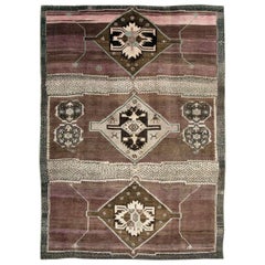 Vintage Mid-20th Century Handmade Turkish Anatolian Room Size Carpet