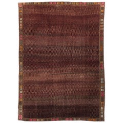 Tapis turc d'Anatolie de petite taille, fait à la main, du milieu du 20e siècle