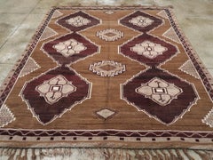 Mid-20th Century Handmade Turkish Anatolian Tribal Room Size Carpet