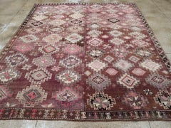 Mid-20th Century Handmade Turkish Anatolian Tribal Room Size Carpet