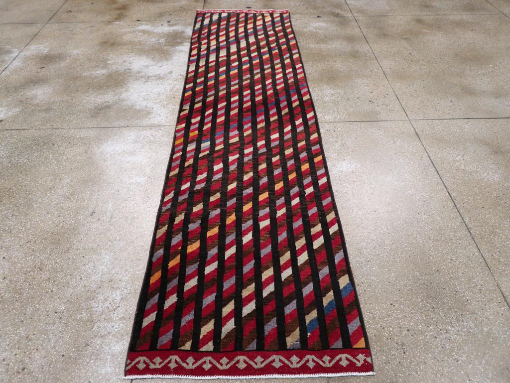 A vintage Turkish Art Deco style runner handmade during the mid-20th century.

Measures: 