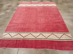 Mid-20th Century Handmade Turkish Art Deco Style Small Room Size Carpet