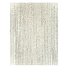 Mid-20th Century Handmade Turkish Flat-Weave Kilim Room Size Carpet in White