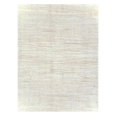 Mid-20th Century Handmade Turkish Flat-Weave Kilim Room Size Carpet in White