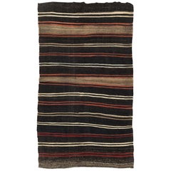 Mid-20th Century Handmade Turkish Flatweave Kilim Accent Rug