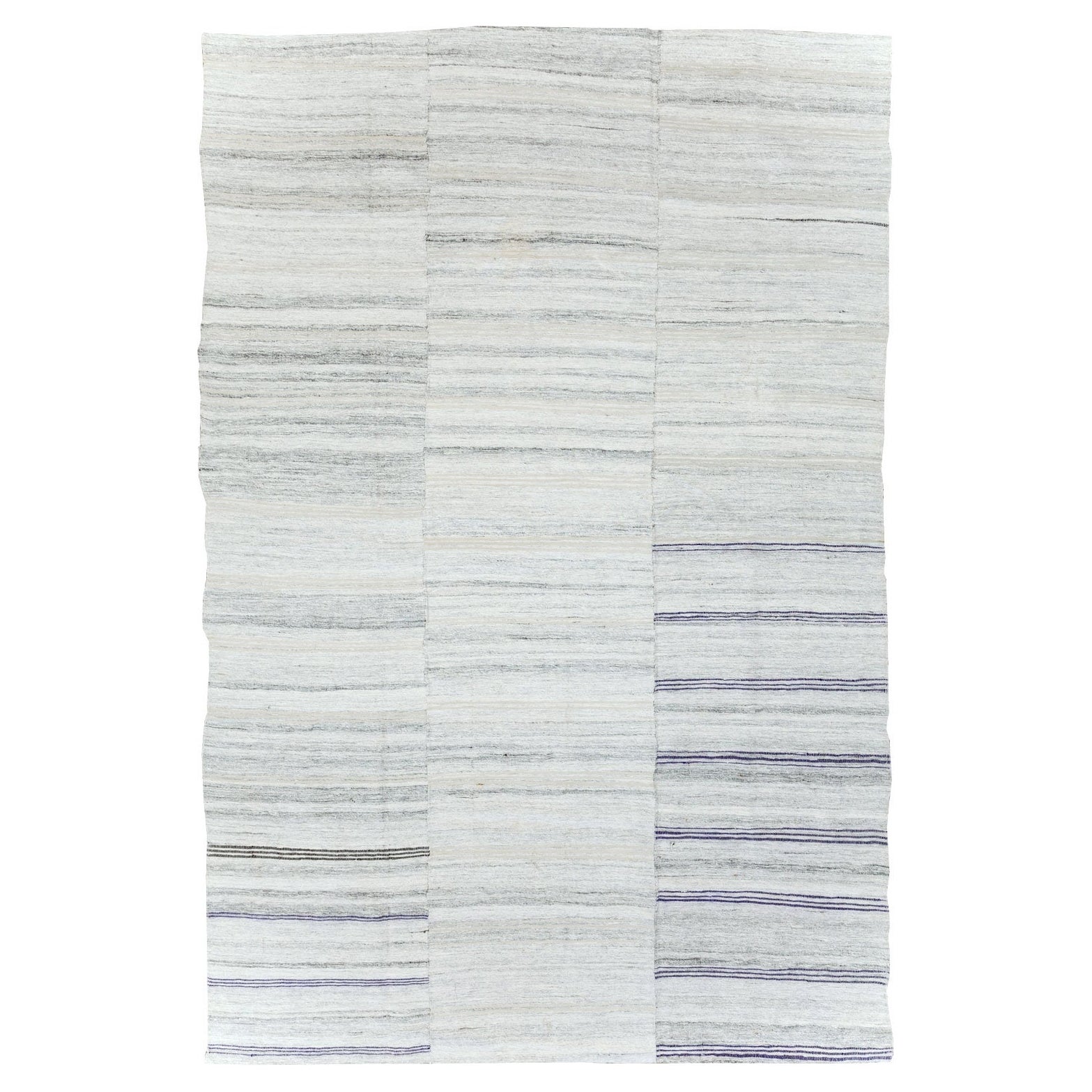 Tapis Kilim turc d'appoint tissé à plat, fait à la main, du milieu du 20e siècle