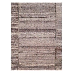 Mid-20th Century Handmade Turkish Flat-Weave Kilim Accent Rug in Purple Pewter