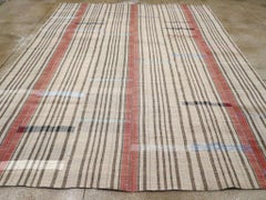Mid-20th Century Handmade Turkish Flatweave Kilim Room Size Carpet