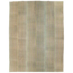 Tappeto Kilim turco a trama piatta fatto a mano della metà del 20° secolo