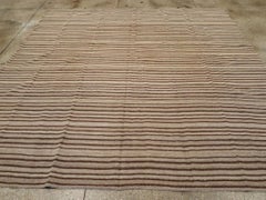 Mid-20th Century Handmade Turkish Flatweave Kilim Square Room Size Carpet