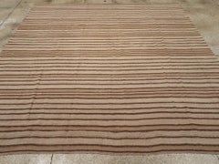 Mid-20th Century Handmade Turkish Flatweave Kilim Square Room Size Carpet