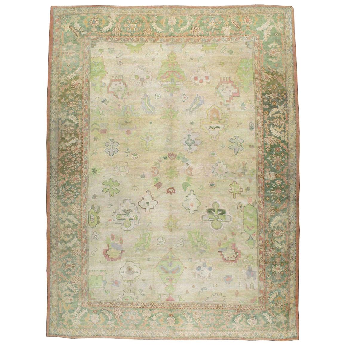 Early 20th Century Handmade Turkish Oushak Room Size Carpet At 1stDibs Early 20th century handmade turkish oushak room size carpet at 1stdibs