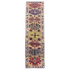 Tapis de couloir turc fait main du milieu du 20e siècle de la collection Road Rug Inc
