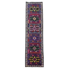 Tapis de couloir turc fait main du milieu du 20e siècle de la collection Road Rug Inc