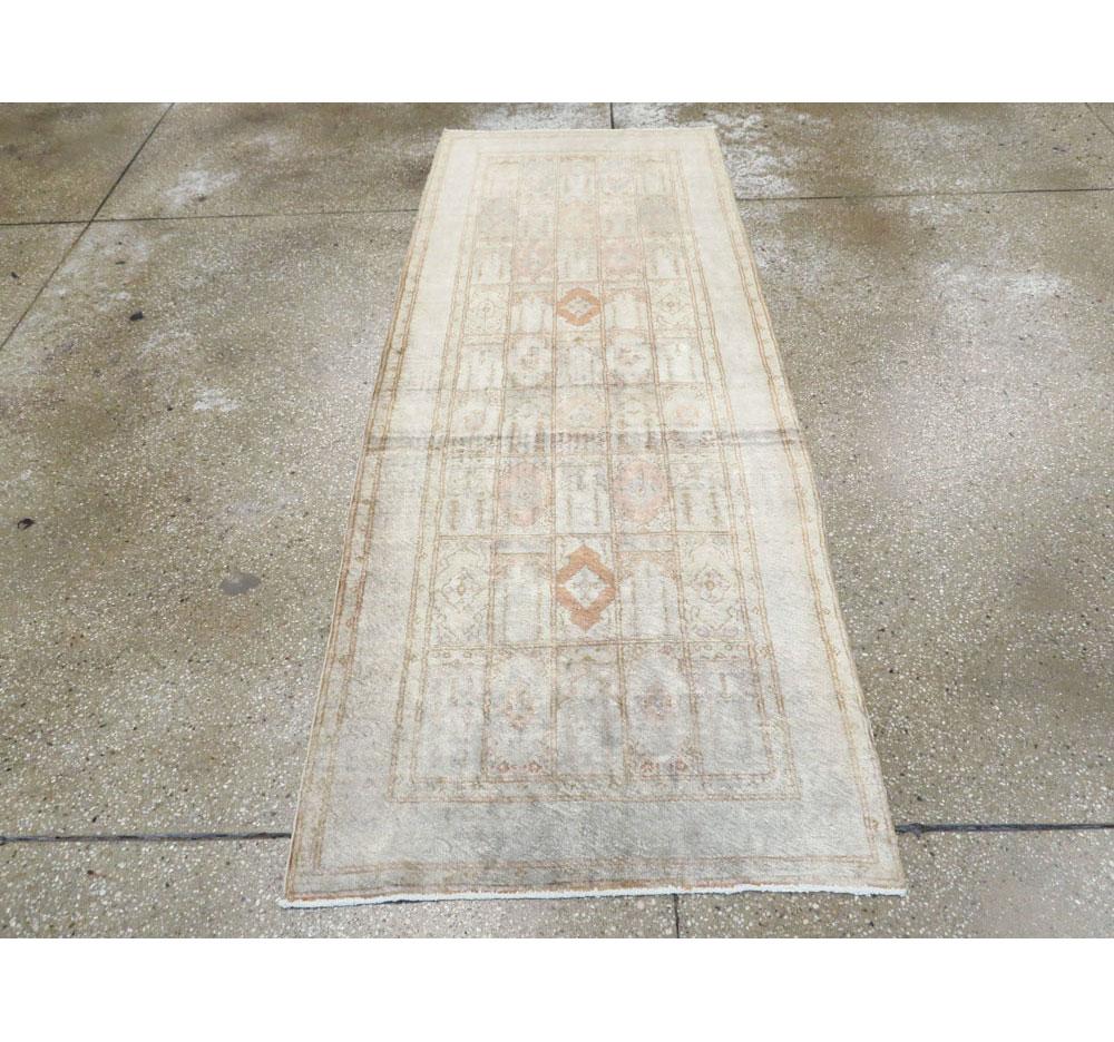 Mercerized Mid-20th Century Handmade Turkish Sivas Runner For Sale