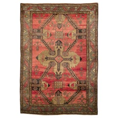 Mid-20th Century Handmade Turkish Tribal Room Size Accent Rug